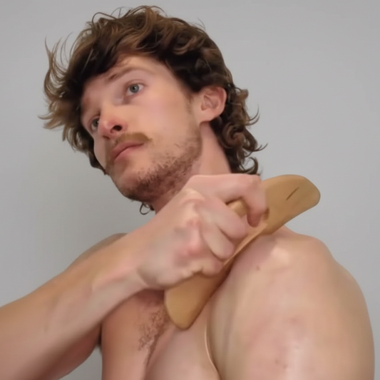 Body Gua Sha Tool - Natural Beechwood