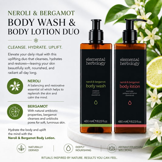Neroli & Bergamot Body Wash & Body Lotion Duo (Save $10)