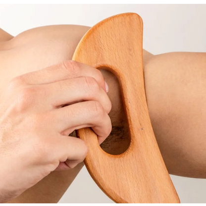 Body Gua Sha Tool - Natural Beechwood