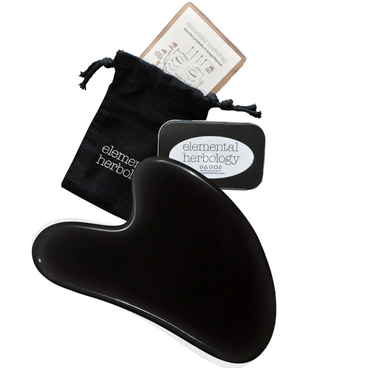 Obsidian Gua Sha - Natural Stone Tool
