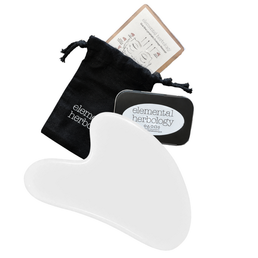 White Quartz Gua Sha - Natural Stone Tool