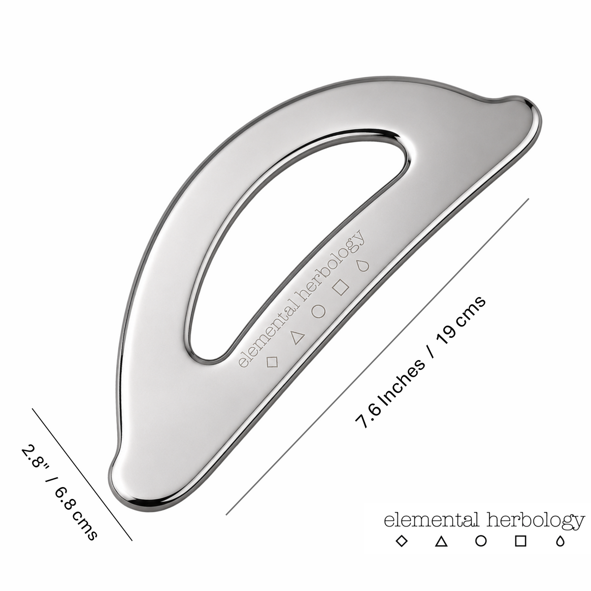 Body Gua Sha Tool - Stainless Steel