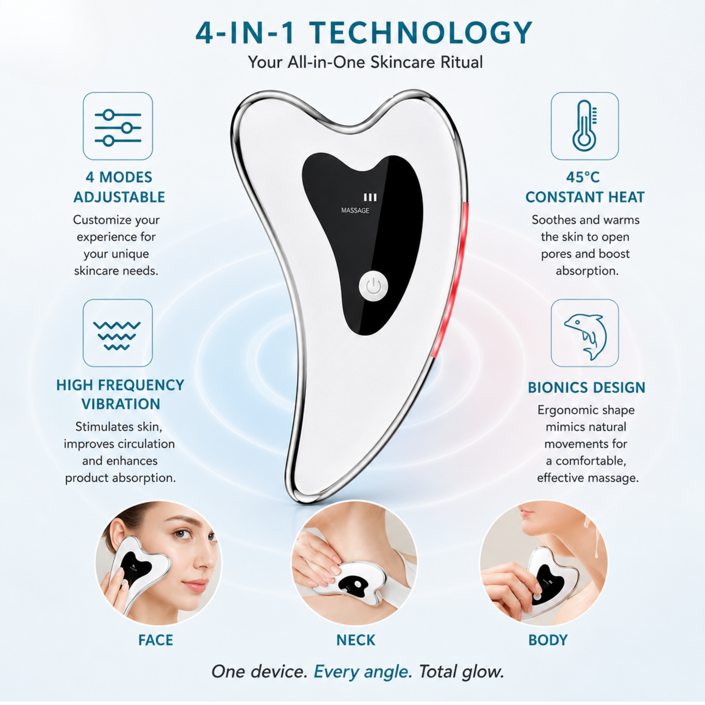 4-in-1 Electric Gua Sha Facial Tool