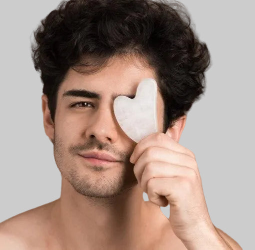 White Quartz Gua Sha - Natural Stone Tool