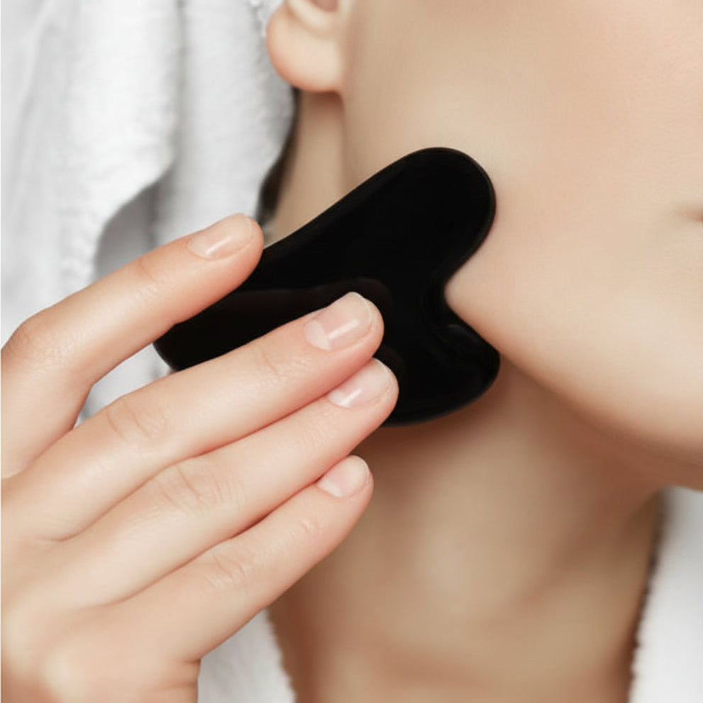 Obsidian Gua Sha - Natural Stone Tool