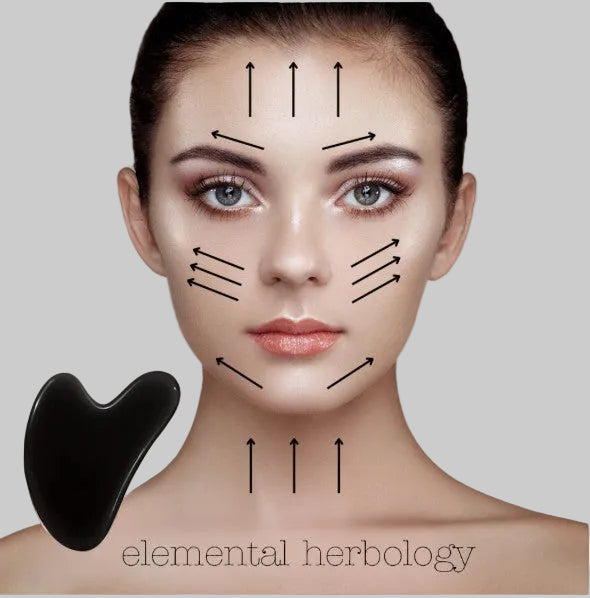 Obsidian Gua Sha - Natural Stone Tool