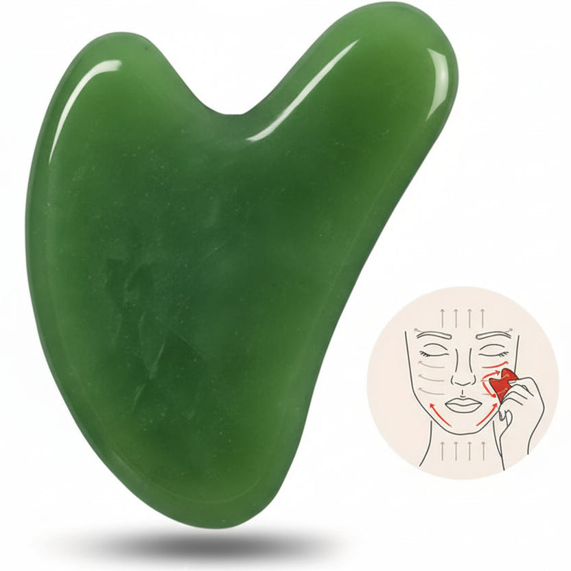 Jade Gua Sha - Natural Stone