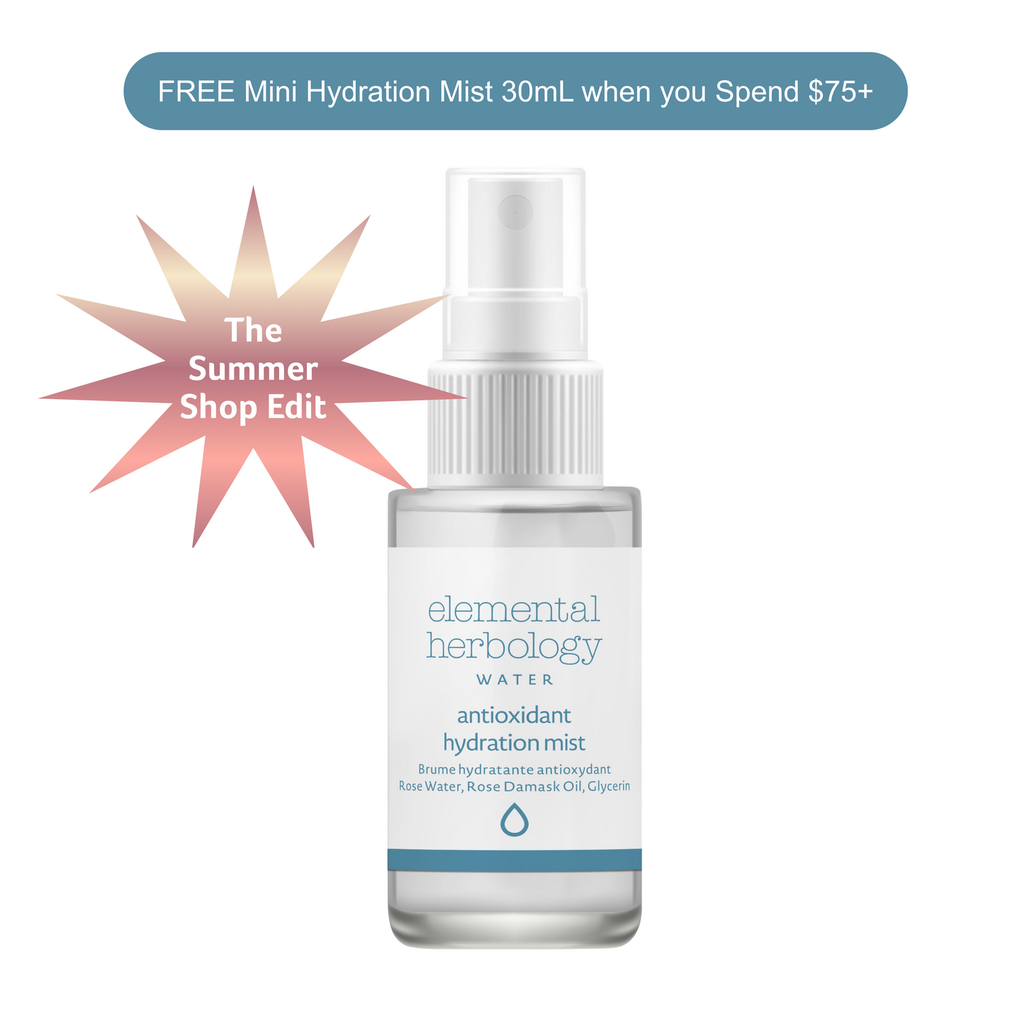 Antioxidant Hydration Mist 30mL - Deluxe Mini