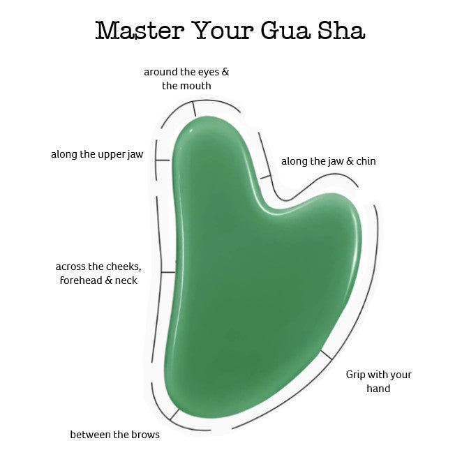 Jade Gua Sha - Natural Stone