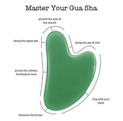 Jade Gua Sha - Natural Stone