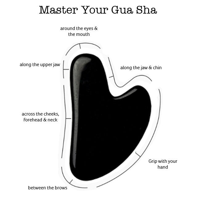 Obsidian Gua Sha - Natural Stone Tool